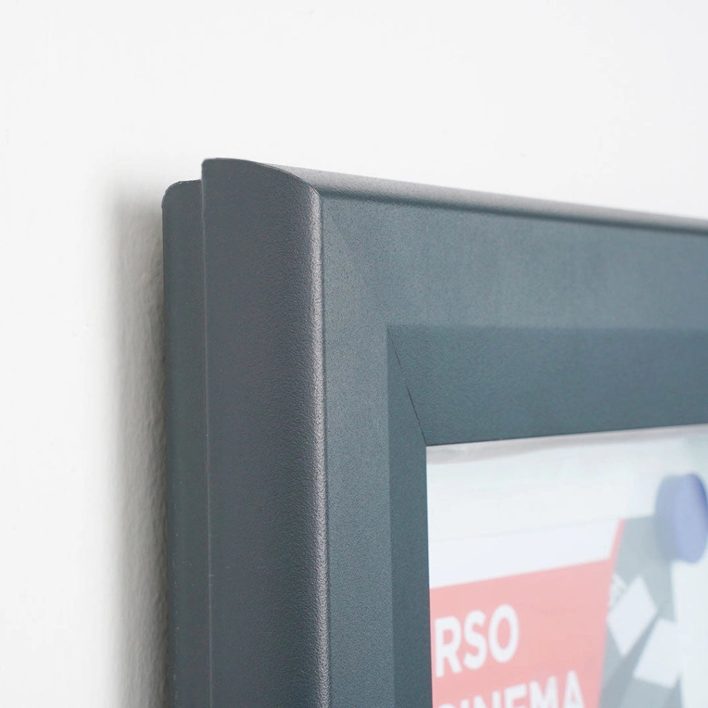 Bacheca da Esterno con Apertura a Ribalta 212,5x106,7x4,7 cm in Alluminio con Led Grigio Antracite
