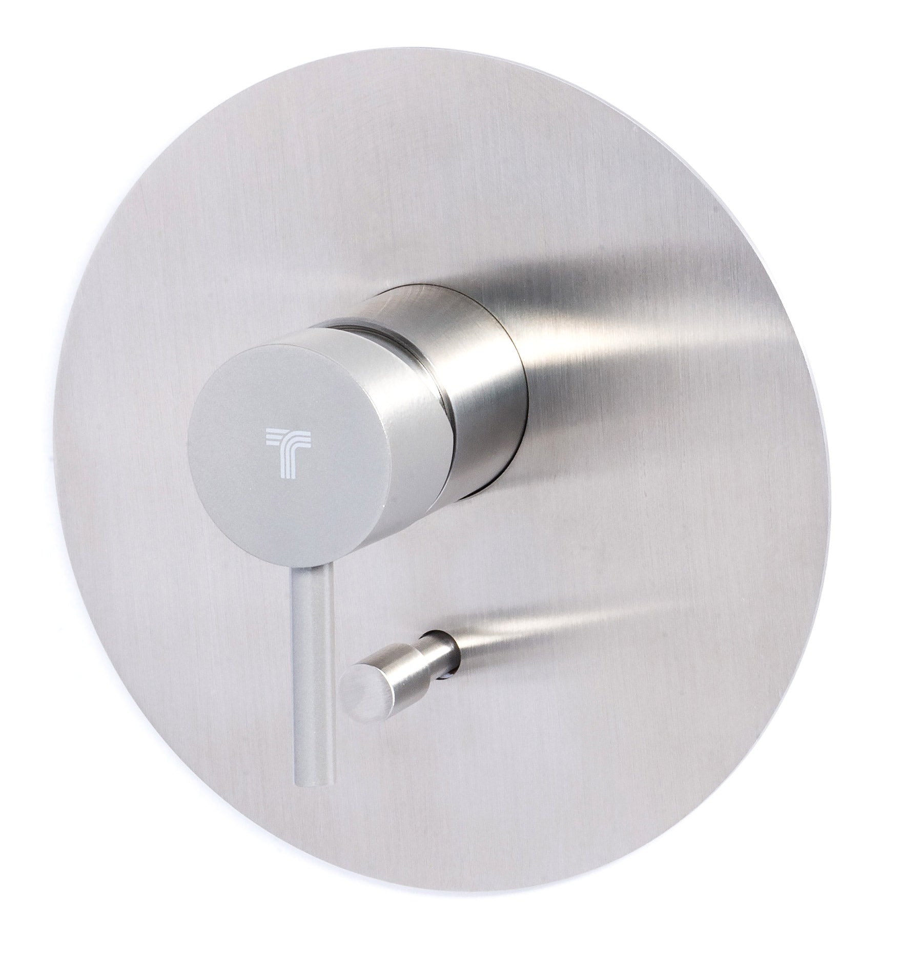 Rubinetto Miscelatore Monocomando Doccia ad Incasso con Deviatore in Acciaio Inox Maniglia Roccia