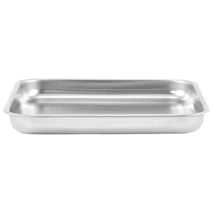Steelpan 110513 Teglia da Forno Quadrata Bassa in Acciaio Inox 18-10 Antiaderente 36x36x3 cm colore Acciaio inox