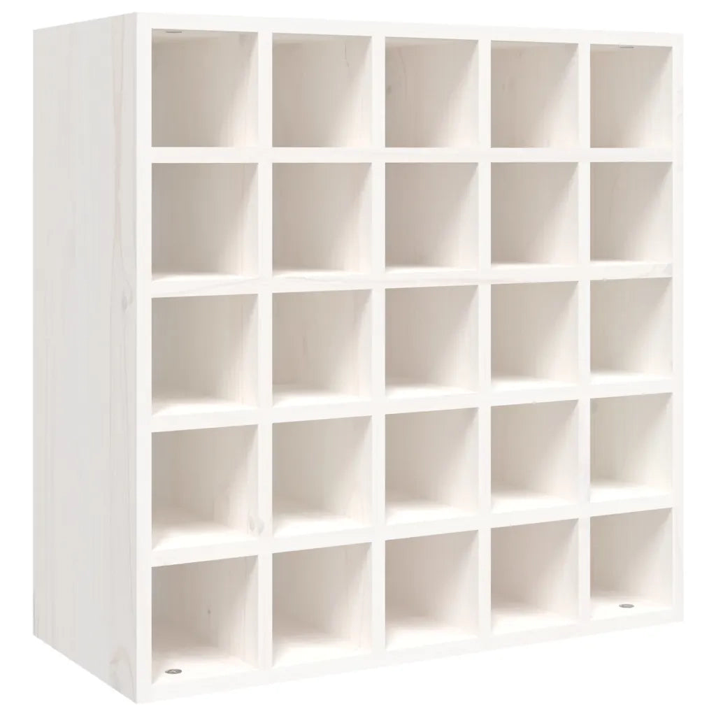Mobiletto per vino bianco 56x25x56 cm in legno massello di pino 821538
