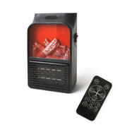 Trade Shop - Mini Stufa Elettrica Termoventilatore Portatile Con Telecomando Caminetto Fuoco -
