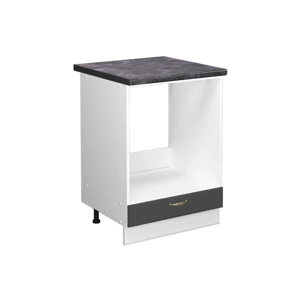 Mobile per forno da incasso Fame-Line Oro-antracite rustico/Bianco 60 cm, PL Antracite Vicco