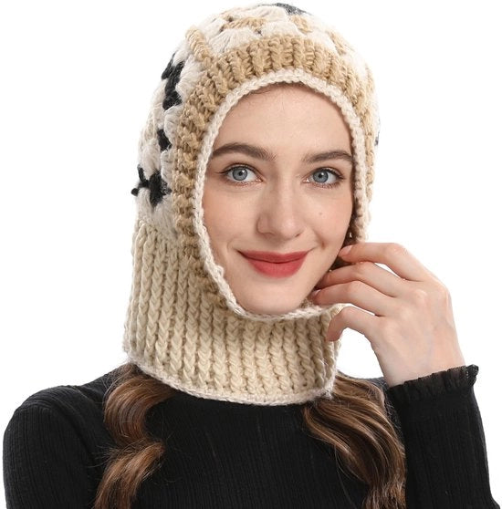 Muffa da Bivacco Impermeabile - Cappuccio con Cappuccio a Maglia - Collare con Sciarpa - Unico Dimensione - Poliestere - Per Meteo Freddo - Muffa Invernale