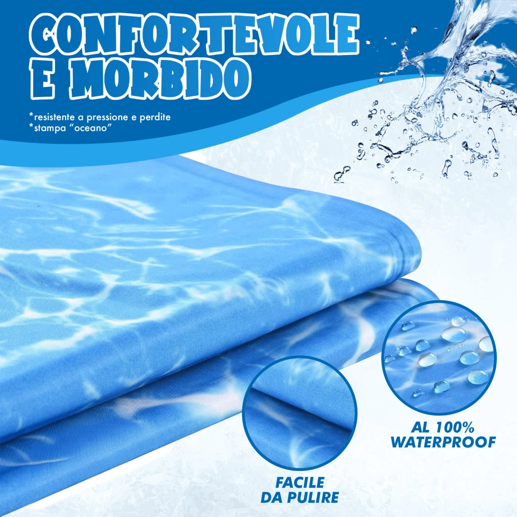 Tappetino Refrigerante Per Cani Gatti Tappeto Rinfrescante In Gel Animali Domestici Cane Gatto Fresco Estate Cuscino  Animali Materassino Non Tossico Estivo  50x90 cm