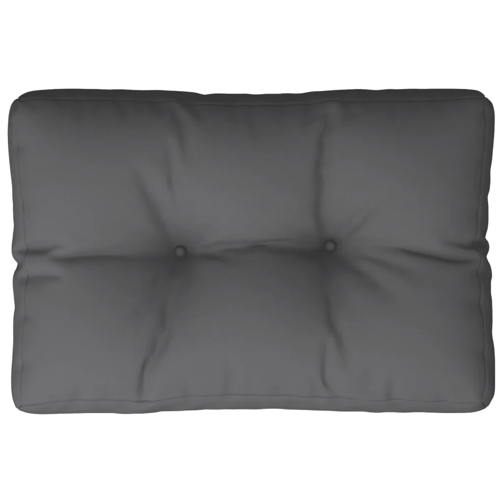 Cuscino per Pallet Antracite 60x40x12 cm in Tessuto 315232