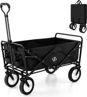 Carrello Portatile Opaco - Carrello da Spiaggia - Carrello con Ruote - Carrello con Multipli Livelli - Carrello con Ruote Sterzo
