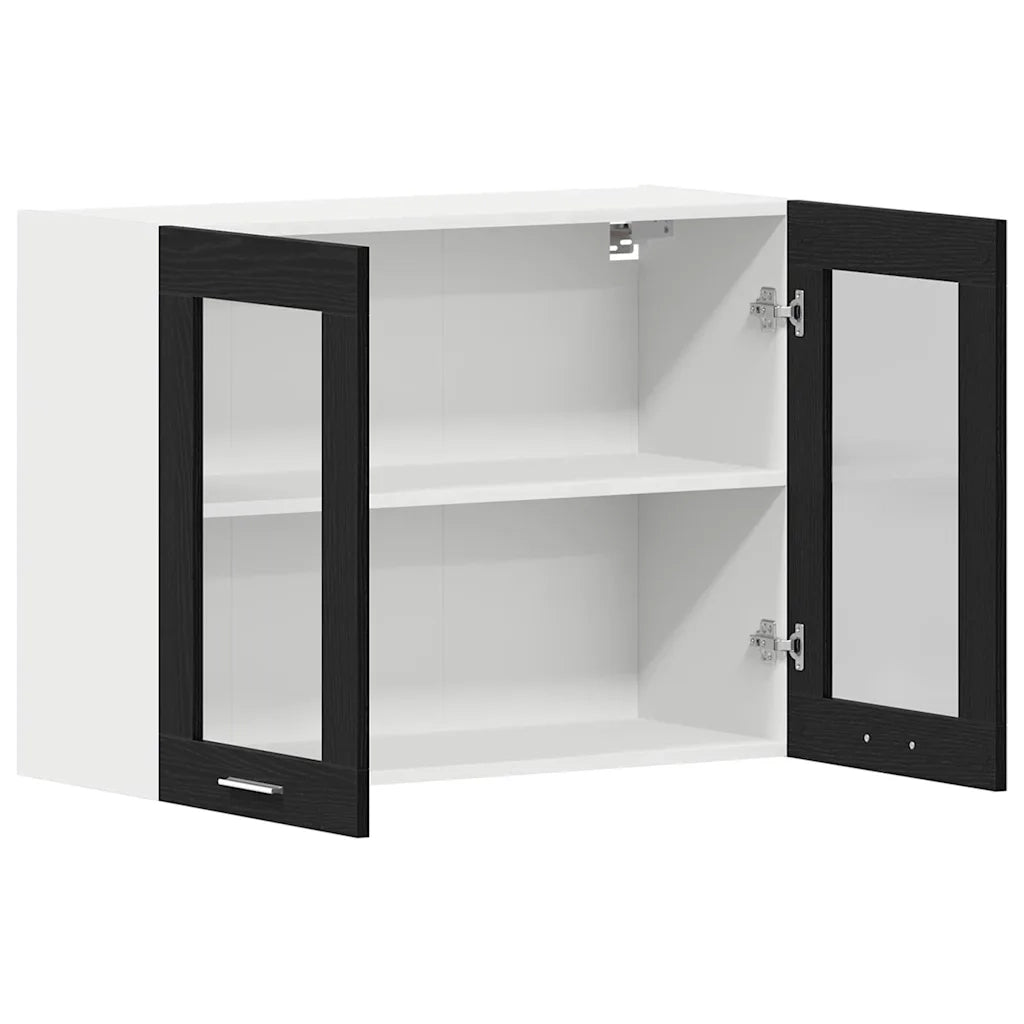 Armadio pensile Lyon Rovere Nero 80 x 31 x 60 cm 863147