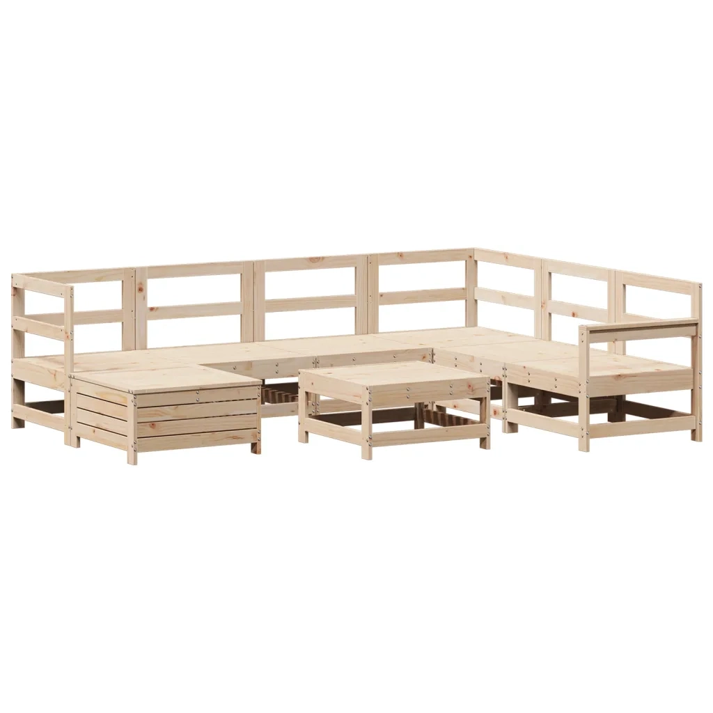 Set Divani da Giardino 8 pz in Legno Massello di Pino 3250596
