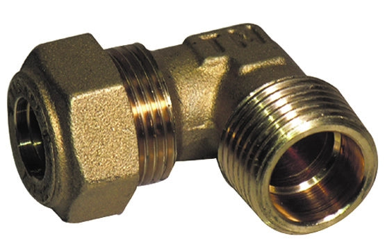 GOMITO A 90  ° O-RING GAS MASCHIO CONICO TIEMME- 1/2 x 18- TIEMM- pezzi 1