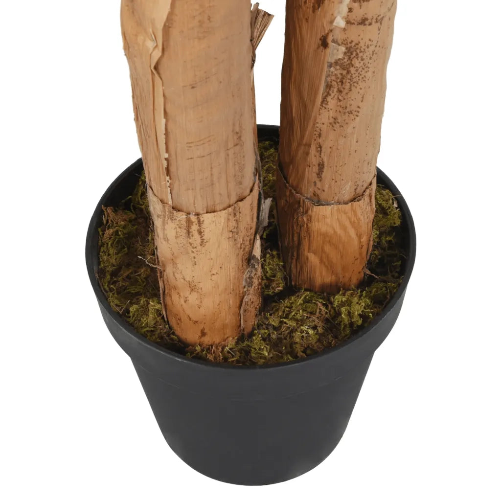 Albero di Banano Artificiale 22 Foglie 200 cm Verde 359003
