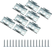 Set di 4 paia di supporti per tende a parete - Doppia staffa di supporto per tende - Incluso fissaggio alla parete - Incluso set di viti