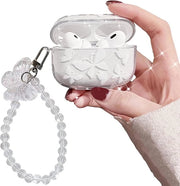 Casochi schoccorientati trasparenti per AirPods - con chiusura a molla - visibilità LED - caricatore per AirPods 2/1.