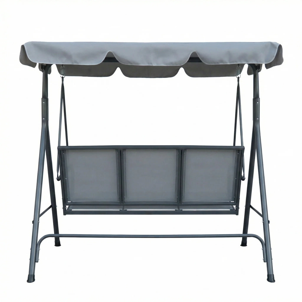Dondolo da giardino Eden, 3 posti (170x107,5x151,5 cm), struttura in acciaio, seduta in textilene