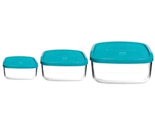 CONTENITORI FRIGOVERRE CLASSIC QUADRO- - cm.15x15 - cl.75 - 12 pezzi BORMIOLI