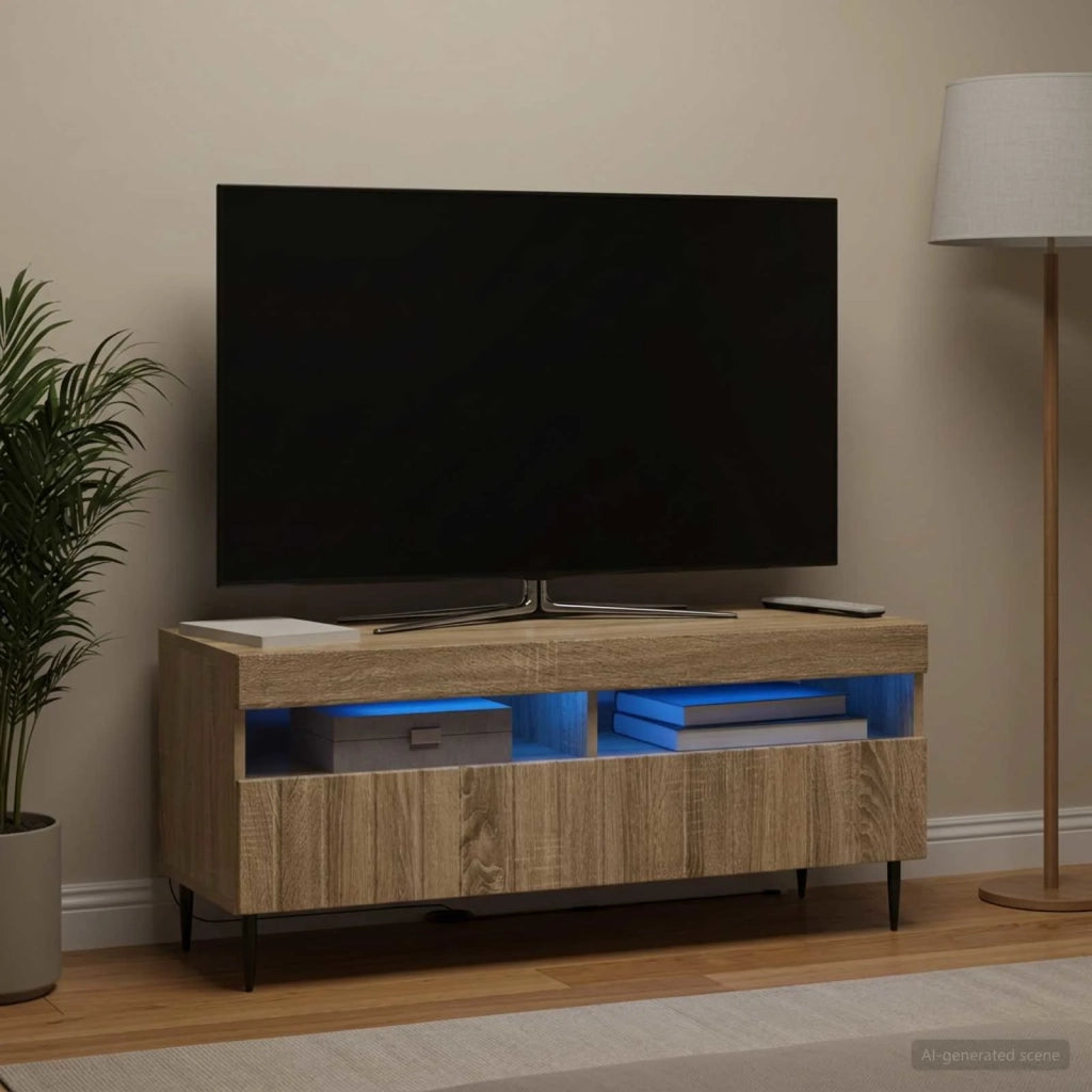 Mobile TV LED Rovere Sonoma Legno ingegnerizzato 896547