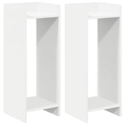 Supporto per piante | Sostegno per piante 2 pz Bianco 30 x 30 x 80 cm