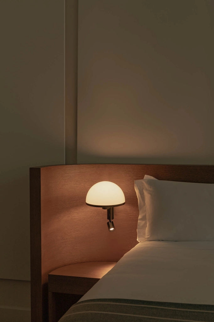 DOME Applique nera con lettore LED