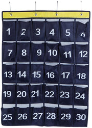 Organizzatore per parete 30 contenitori - Telefoniera - Accessorio per classe - Dimensioni 79 x 60 cm