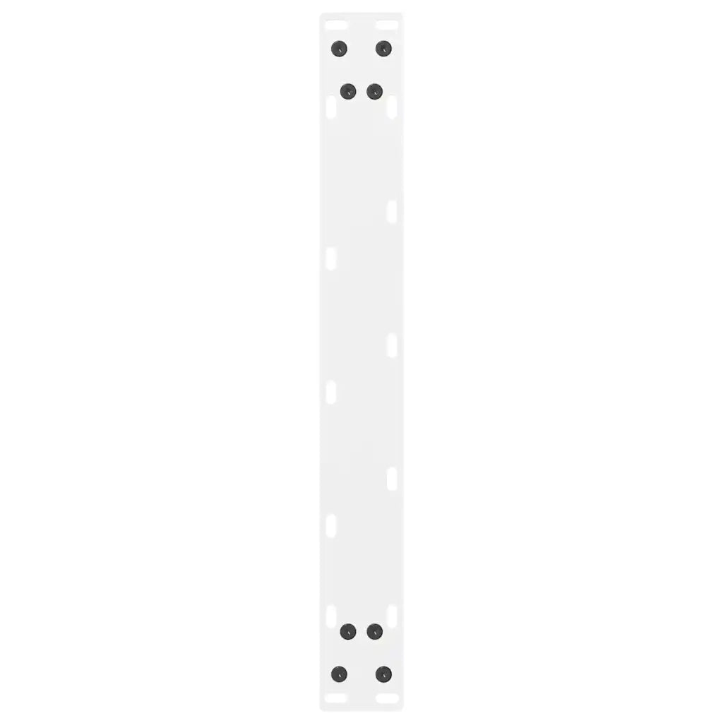 Gambe per Tavolino da Caff¨¨ Bianche 2 pz-Set di 2 Gamba per Tavolo 70x(42-43) cm Acciaio