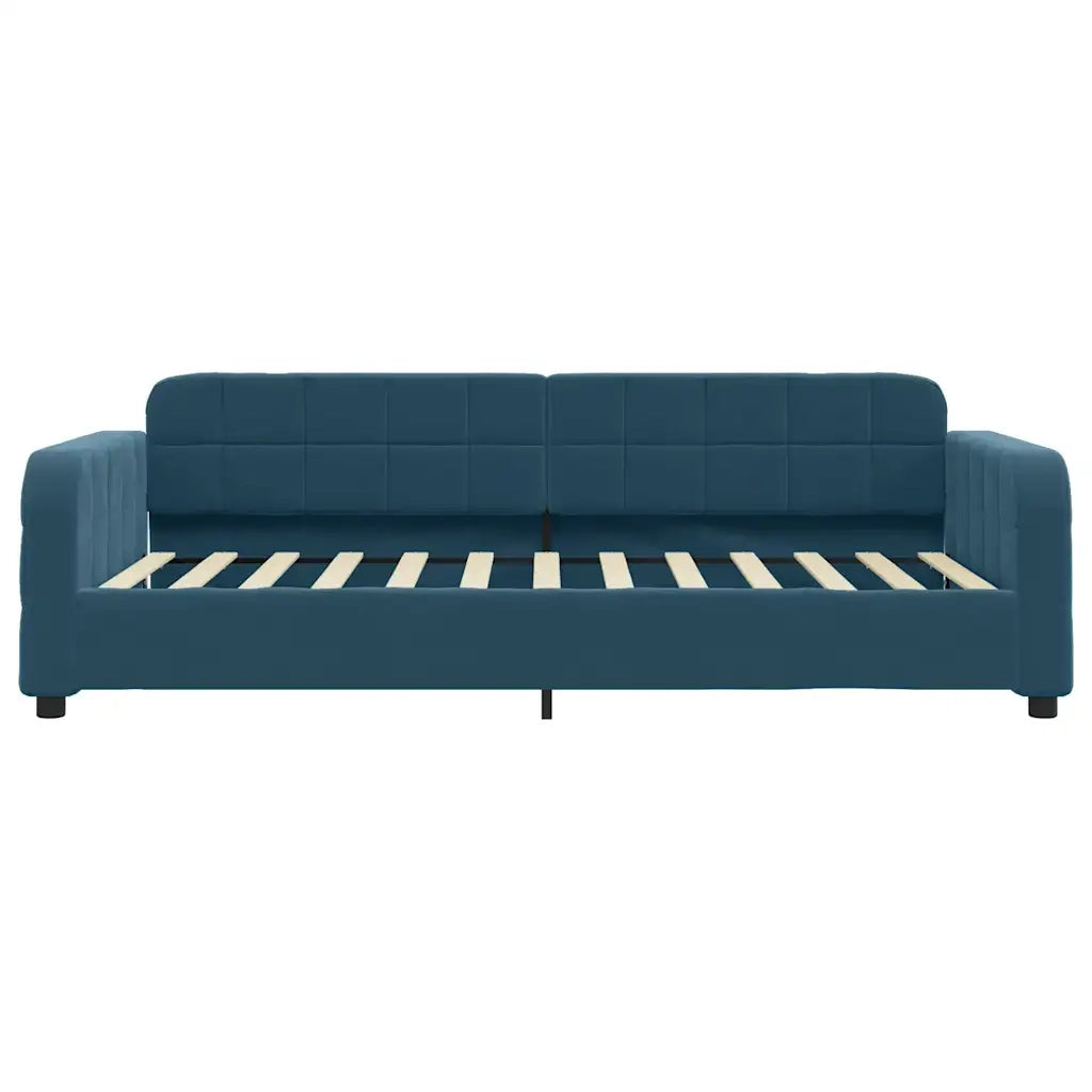 Divano Letto con Letto Estraibile-Sofa Letto-Daybed Blu 90x200 cm in Velluto 733588