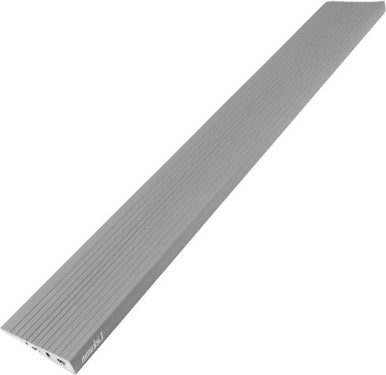 Rampa per sedia a rotelle 90 x 125 x 25 cm - rampa per disabili - pvc - rampa per staccionata - colore marrone - adatta per sedia a rotelle, passeggino, rollator, scooter elettrico Copertura della rampa