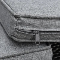 Divano 3 Posti da Esterni in Rattan (PE) con Cuscini Imbottiti e Sfoderabili, Giardino/Terrazzo, 173x68x78cm