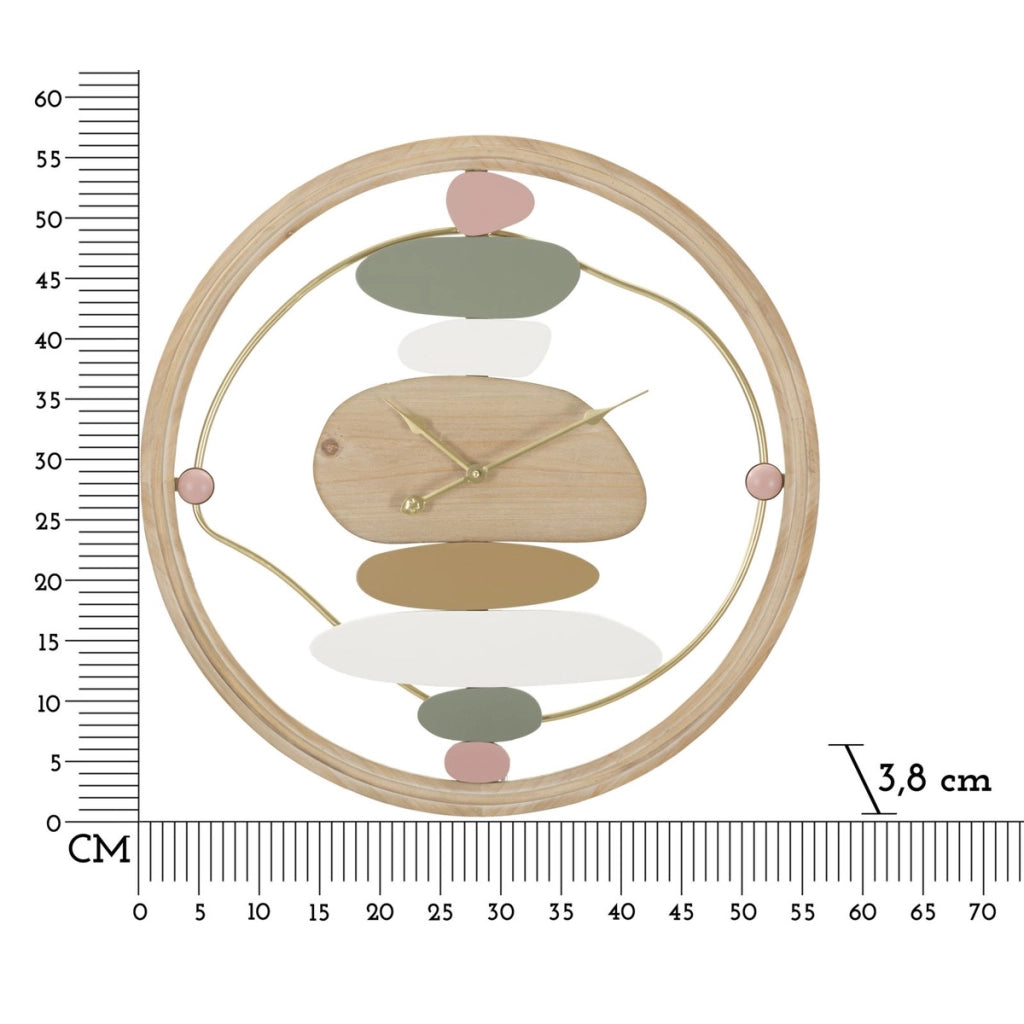 Orologio da Parete VKH267, Multicolore, Metallo, 57x3,8x57 cm