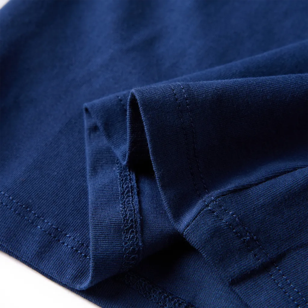 Maglietta da Bambina a Maniche Lunghe Blu Marino 116 13621