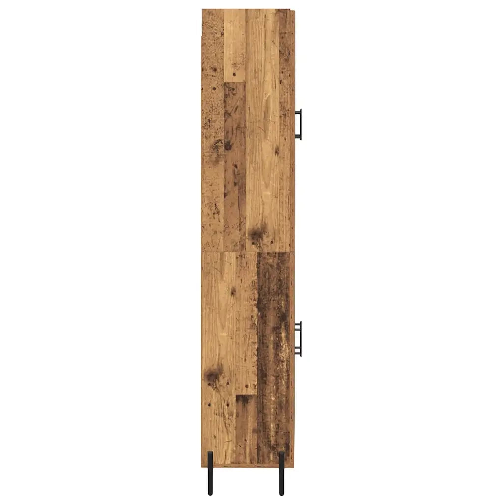 Credenza 2 pcs Legno vecchio Legno multistrato