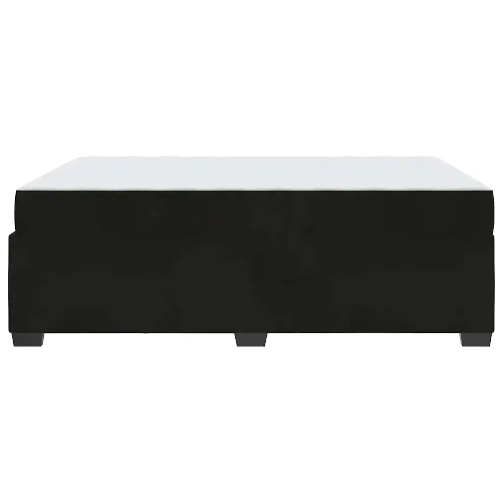 vidaXL Struttura letto con materasso Nero 160 x 200 cm Velluto