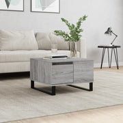 Tavolino Salotto-Tavolino da soggiorno-Tavolo Grigio Sonoma 55x55x36,5 cm Legno Multistrato 676552