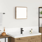 Specchio da bagno LED Rovere artigianale 40 x 37 x 8.5 cm 875412
