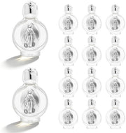 14 Bicchieri di Acqua Santa in Vetro - Argento Antico per Pratiche Religiose