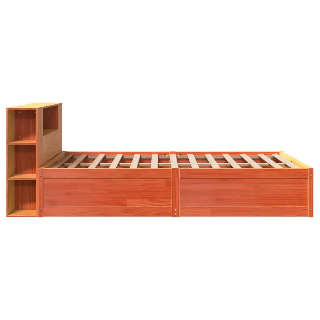 Giroletto senza Materasso Marrone Cera 150x200 cm Legno di Pino