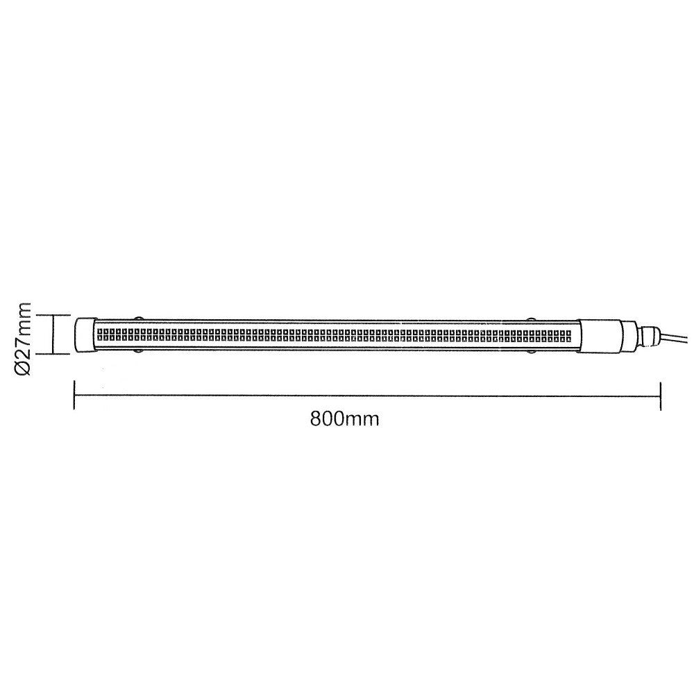 Trade Shop - Neon Solare Crepuscolare Tubo Led 13w Parete Soffitto Luce Dimmerabile Telecomando -