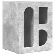 Comodino | Armadio da Notte | Mobiletto da notte Grigio cemento 40 x 35 x 50 cm Legno multistrato
