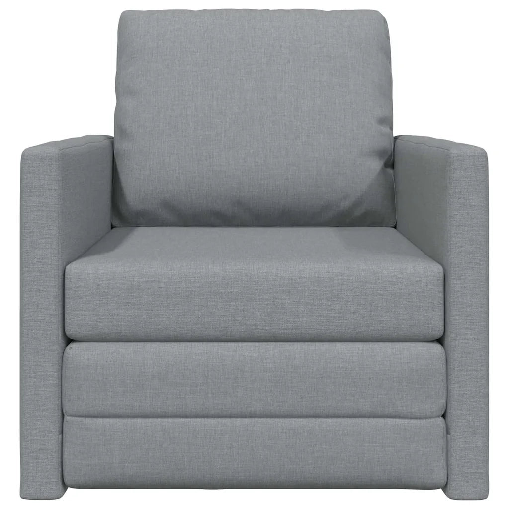 Divano letto-Sofa Letto-Daybed Grigio chiaro 74 x 77 x 81 cm Tessuto