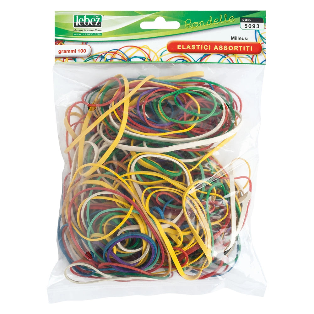 ELASTICI IN GOMMA busta 100 gr.- 10 confezione  - LEBEZ