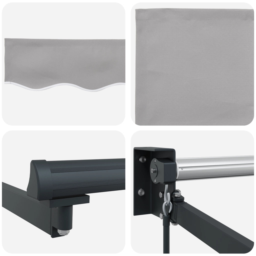 Tenda Retrattile Manuale  Grigio 500x300 cm