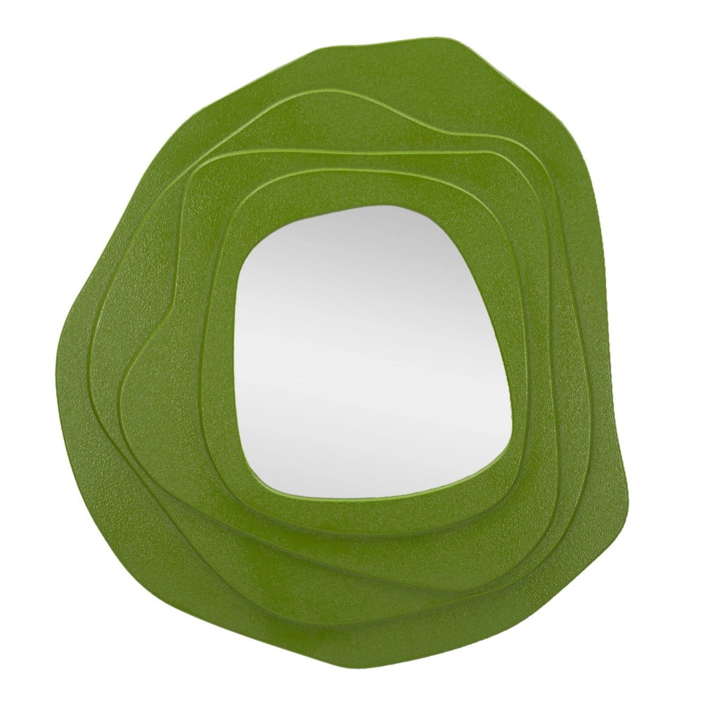 Specchio da Muro Dalia Verde 90x4x97 cm in MDF e Specchio Verde