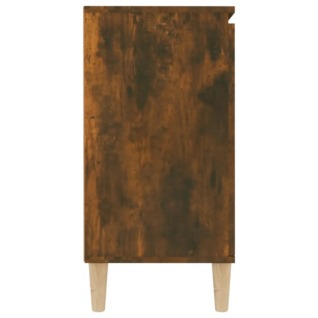 Credenza Rovere Fumo 101x35x70 cm in Legno Multistrato 815162