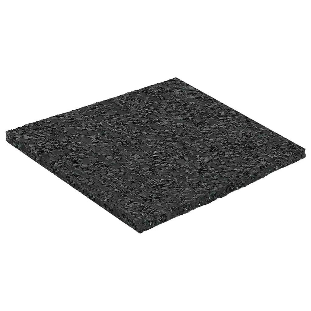 Pad per patio in granuli di gomma Nero 9 x 9 x 0,3 cm Gomma CFW6197440