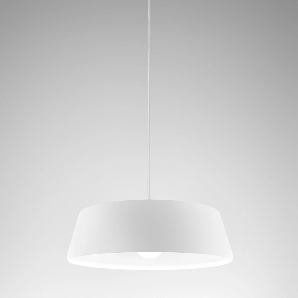 Blanca - Lampada a sospensione bianca 1XE27 max 1X60W IP20 - Lampada da soffitto con design moderno in alluminio - Attacco E27