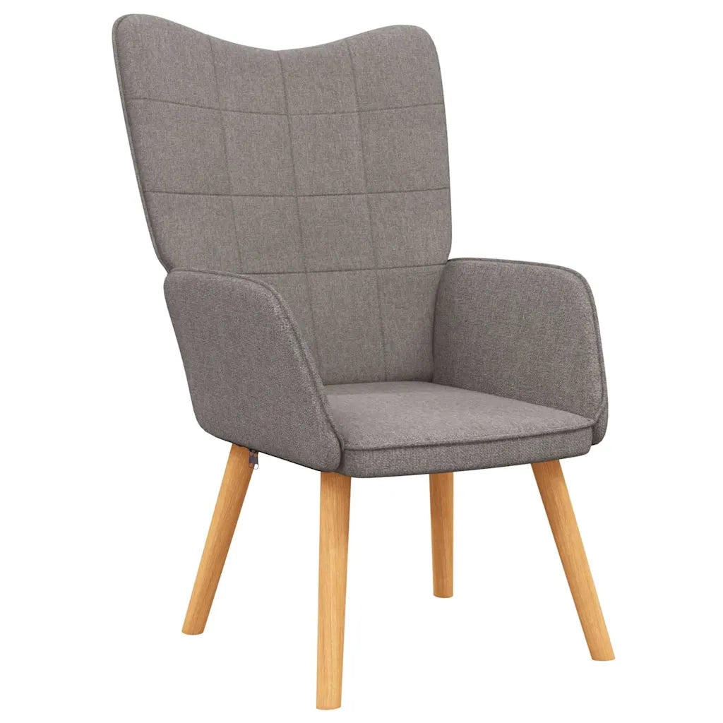 Poltrona Relax con Poggiapiedi Tortora in Tessuto cod mxl 8800