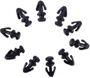 Kit di sigillatura porta 10 pezzi - Kit di sigillatura porta - Striscia di sigillatura - Sigillatura del gradino - Clip di fissaggio - Scatola di conservazione indipendente