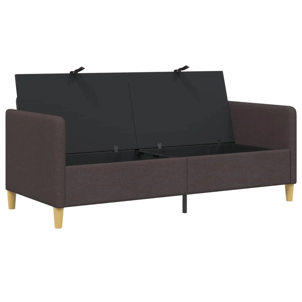 Divano con Storage Marrone Scuro 172 x 78 x 87 cm Poliestere 42036951