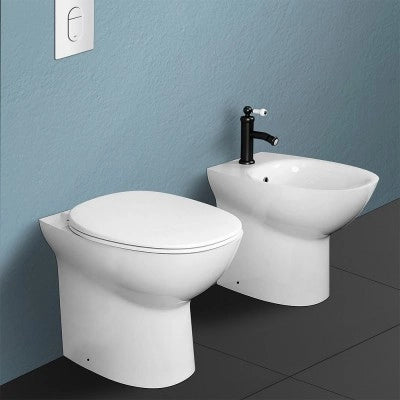 Copriwater originale slim Rak serie Morning con chiusura soft-close