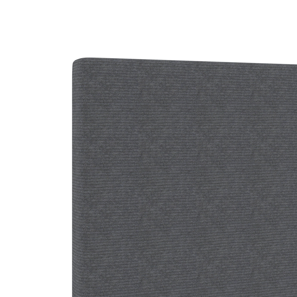 Testata LED Design Piatto Grigio Scuro 80 cm in Velluto