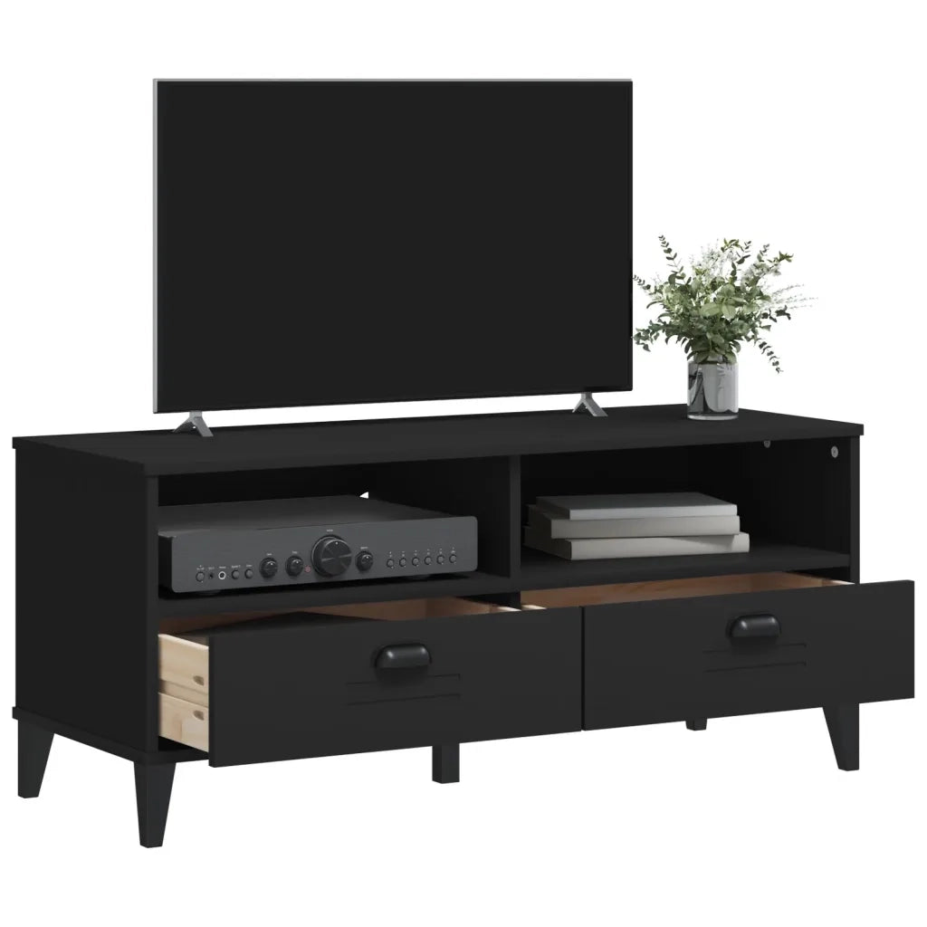 Scarpiera VIKEN Nera in Legno Multistrato 374930