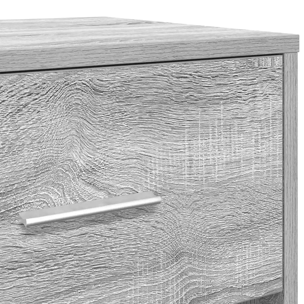Comodini 2 pz con Cassetto Grigio Sonoma 40x34x50 cm 858778